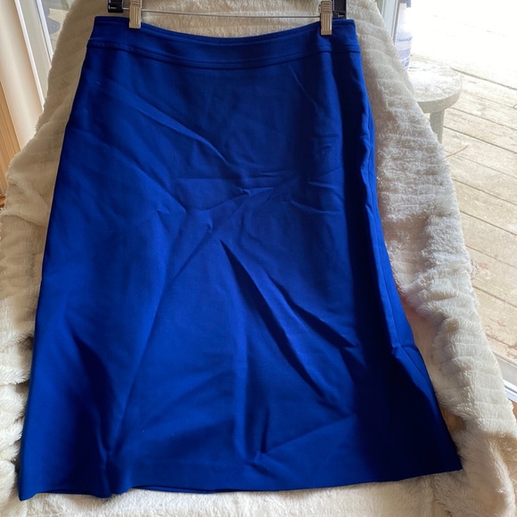Michael Kors Made in Italy 🇮🇹 Wool Stretch Gorgeous Blue Fully Lined Skirt